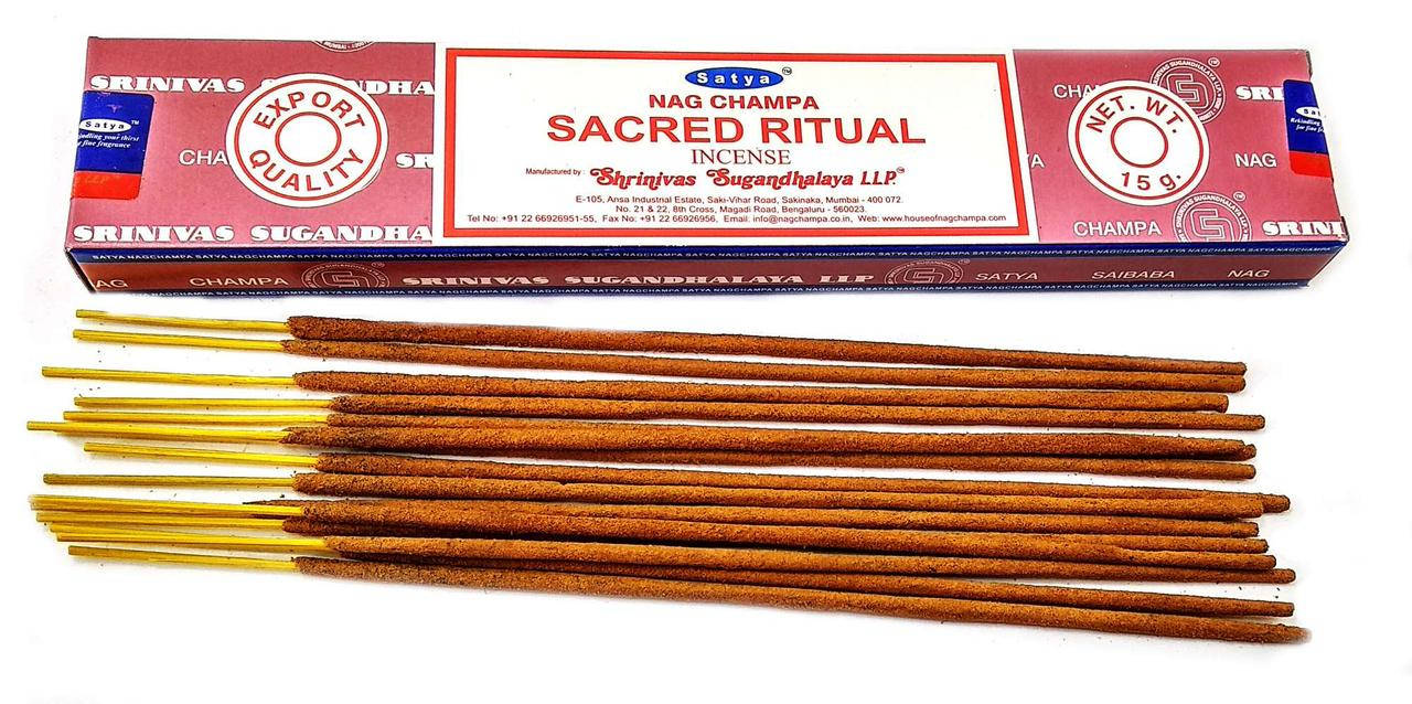 

Sacred Ritual (Священный Ритуал)(15 gms) (12/уп) (Satya) Масала благовоние