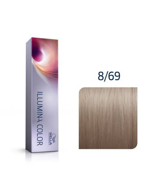 

Краска для волос Wella Professionals Illumina Color 8/69 - Светлый блонд фиолетовый сандре