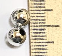 

Бусина ABS Пластик, Cфера, цвет: Серебро, 6 мм диаметр, 1.8 мм