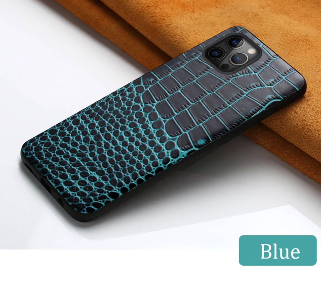 

Кожаный чехол под крокодила для Apple iPhone 12 Mini