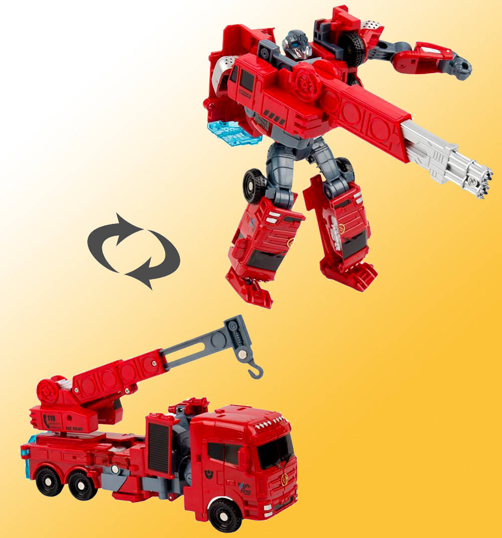 

Игрушка детский робот трансформер машина транспорт подъемный кран T-Warrior J8016D