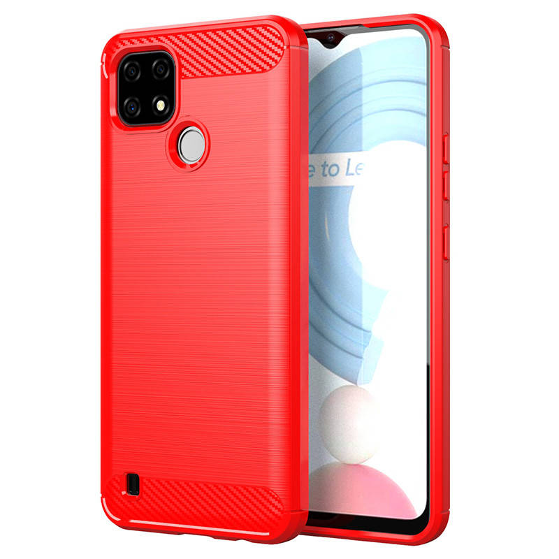 

TPU чехол накладка Urban для Realme C21 (4 цвета) красный