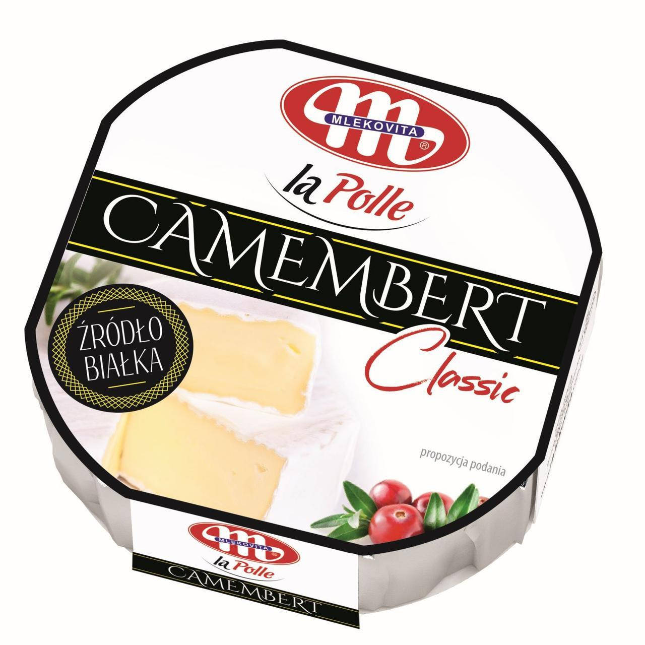 

Сир Камамбер La Polle Camembert Classic 120гр, Mlekovita, Польща