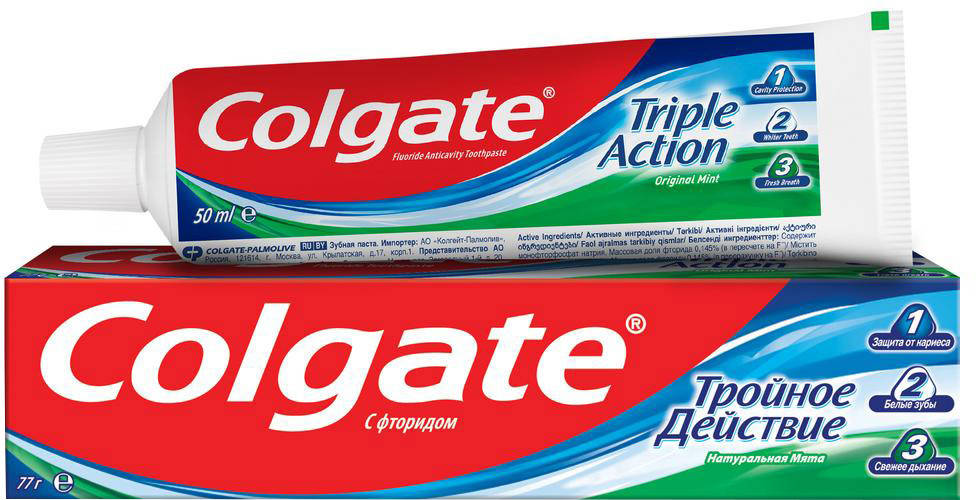 

Зубна паста Colgate 50мл Потрійна дія Натуральна мята