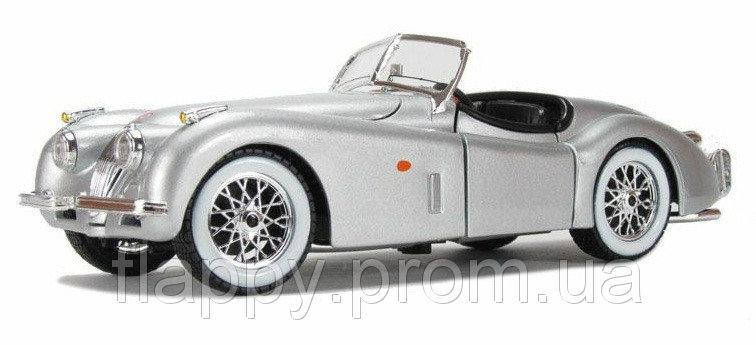 

Автомодель - JAGUAR XK 120 (1951) (ассорти вишневый, серебристый, 1:24) Серебристый