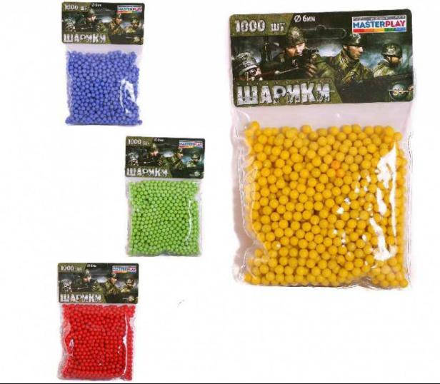 

Пульки диам.6мм 1000 дет. МР /180/