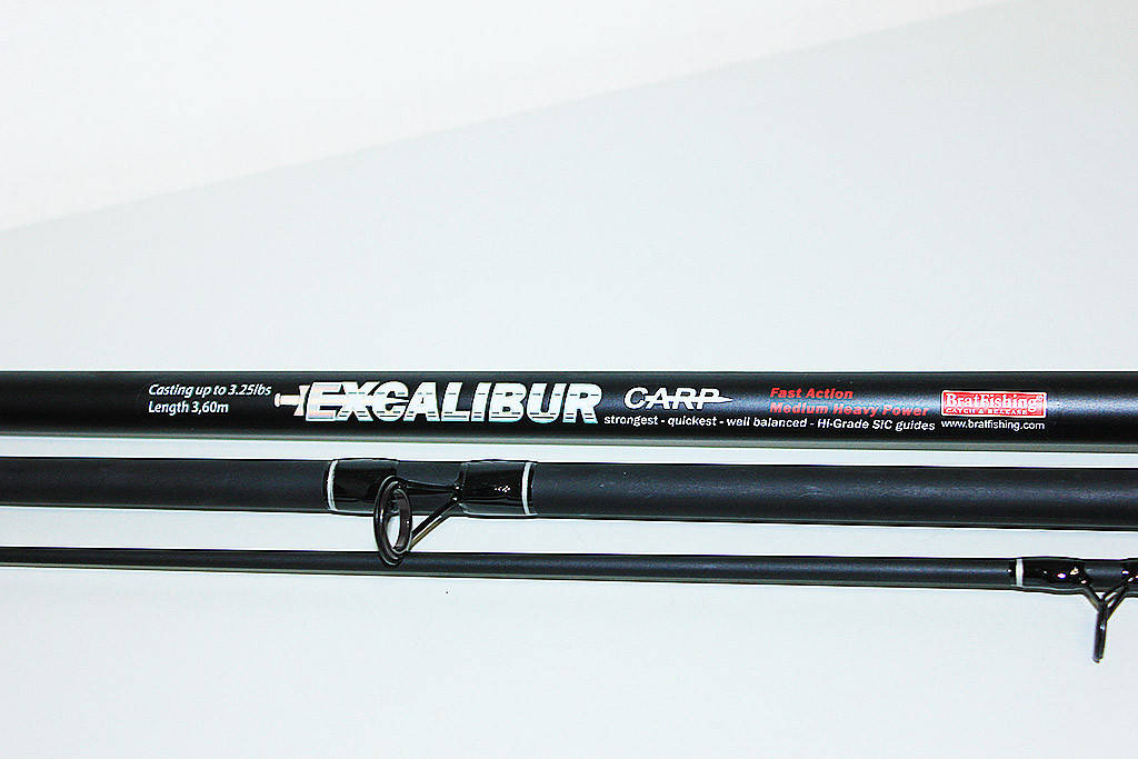 

Карповое удилище BratFishing Excalibur 3.6 м.(тест-3.25 lbs), Черный