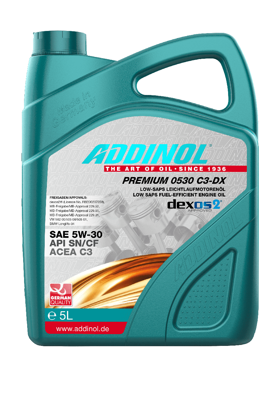 

ADDINOL PREMIUM (5W-30) 0530 C3-DX 5л канистра
