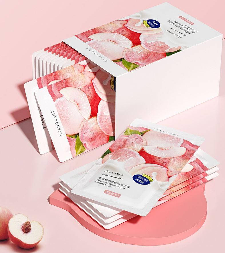 

Нічна маска для обличчя Venzen peach mask niacinome з екстрактом Персика 2 ml