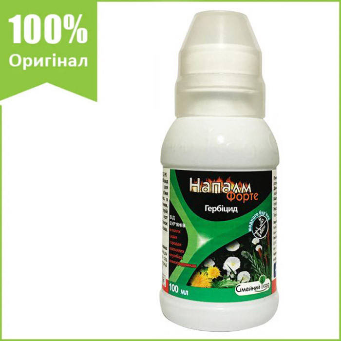 

Гербицид "Напалм Форте" для уничтожения сорняков, 100 мл, от ТМ "Семейный Сад"