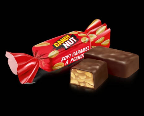 

Цукерки Рошен Candy Nut м'яка карамель з арахісом