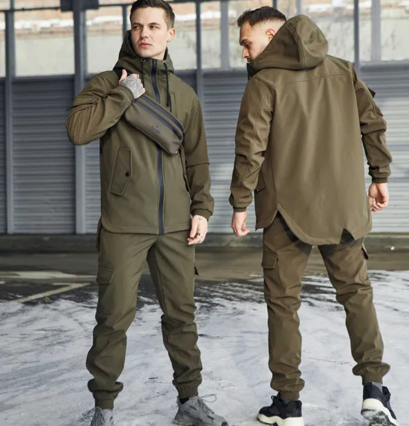 

Мужской тактический костюм Soft Shell, тактичний костюм олива хаки