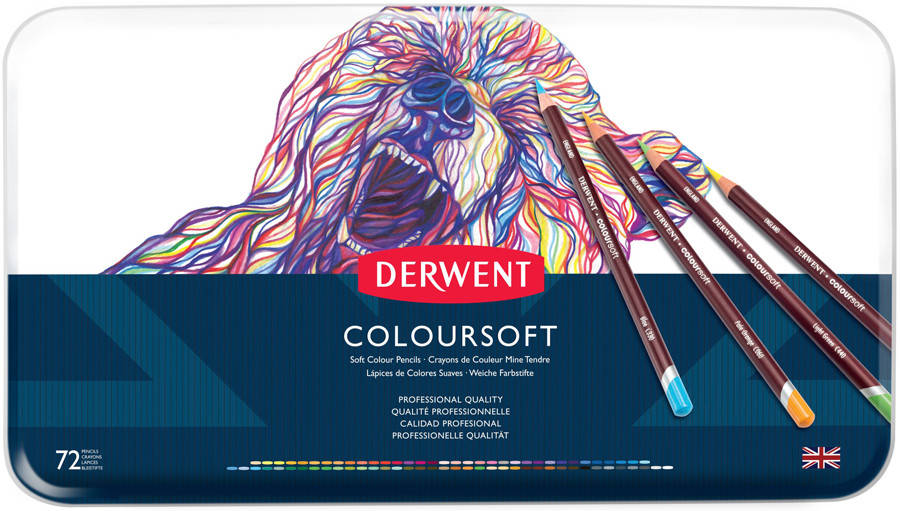 

Набор цветных карандашей Coloursoft в метал. короб., 72 цвета, Derwent