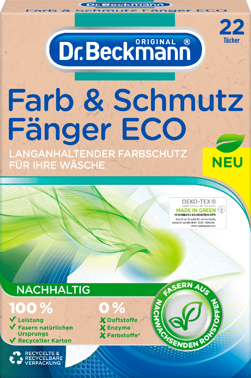 

ЛОВУШКИ для цвета и грязи с микрофиброй, Dr. Beckmann Farb & Schmutz Fänger ECO ,22