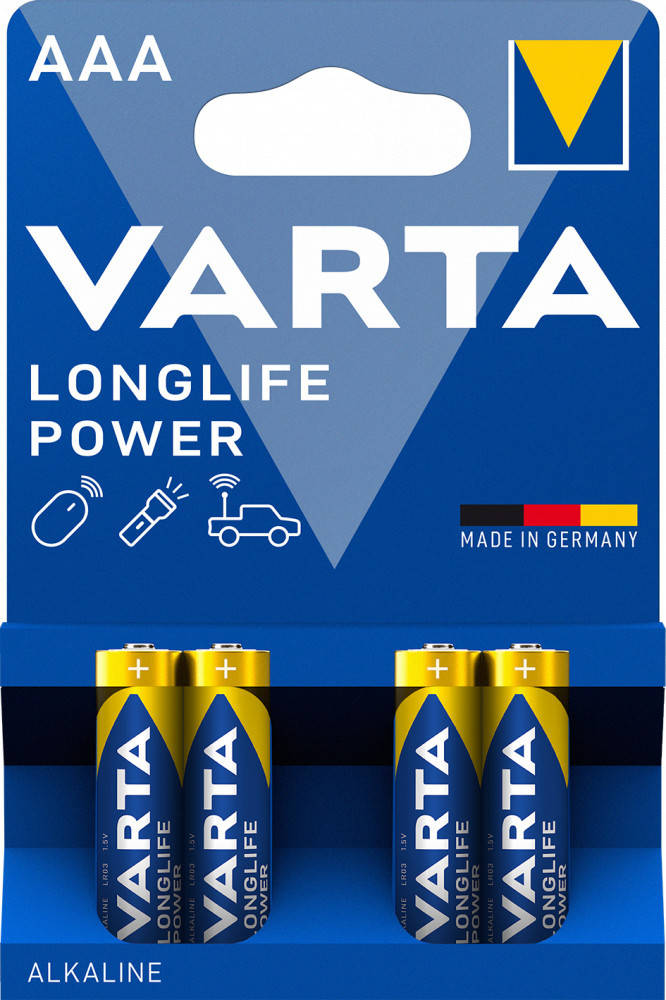 

Батарейка Longlife Power AAA 4шт Alkaline 1.5V Varta