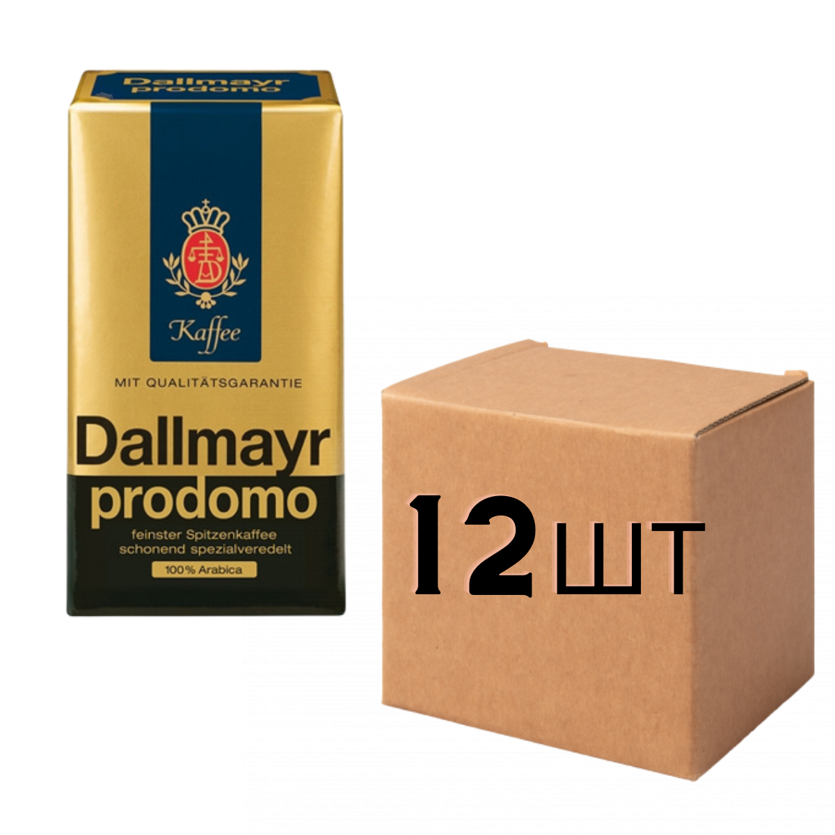 

Ящик кофе молотый Dallmayr Prodomo 500 гр ( в ящике 12 шт)