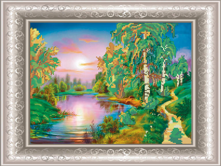 

Схема для вишивки бісером Річечка біжить. Арт. СКМ-93