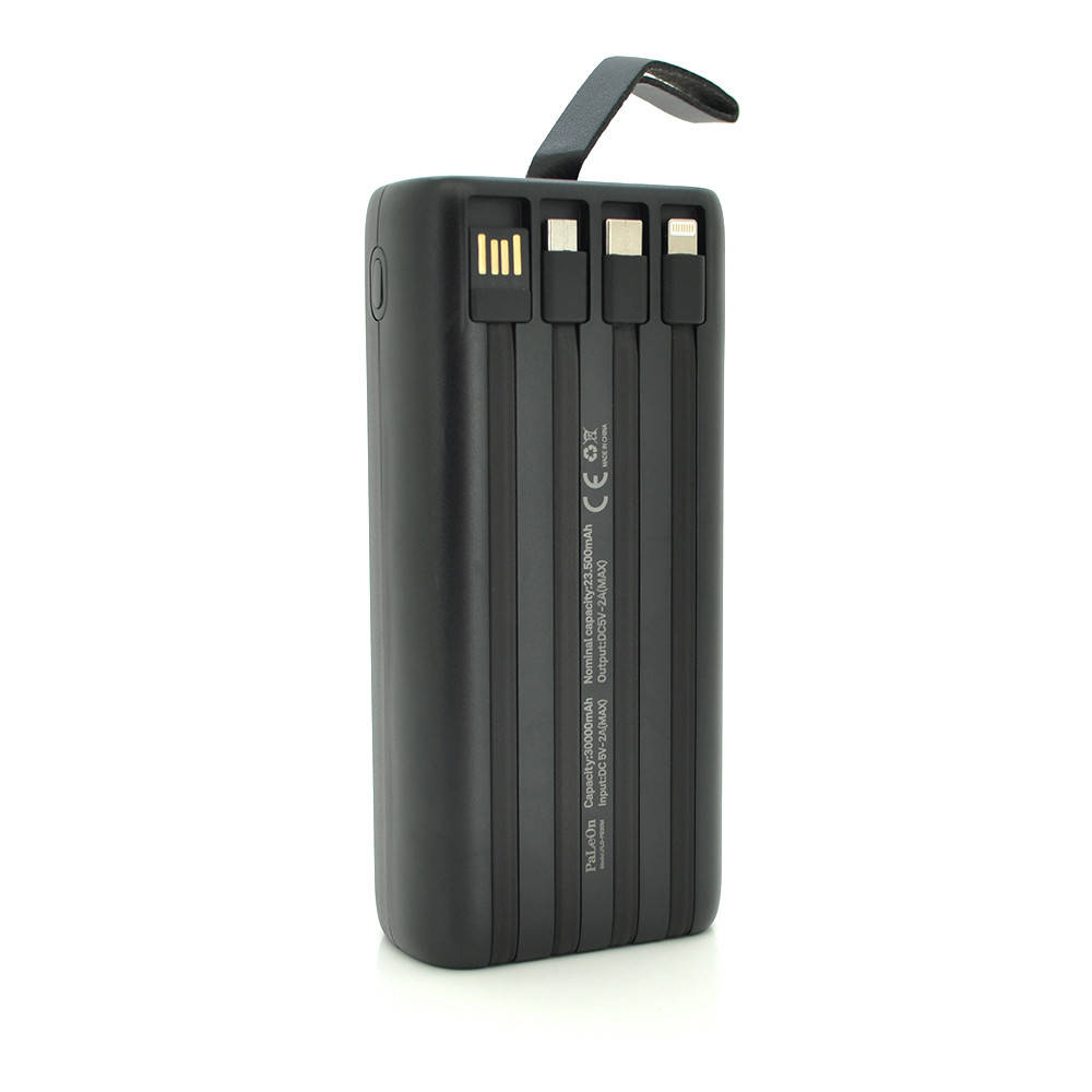 

Павербанк Power bank PLO-PB30M 30000mAh, Black, Blister (банка)