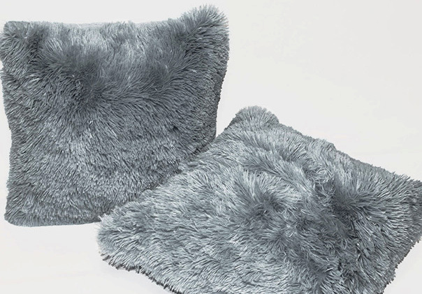 

Наволочка меховая с большим ворсом 50х50 Серый