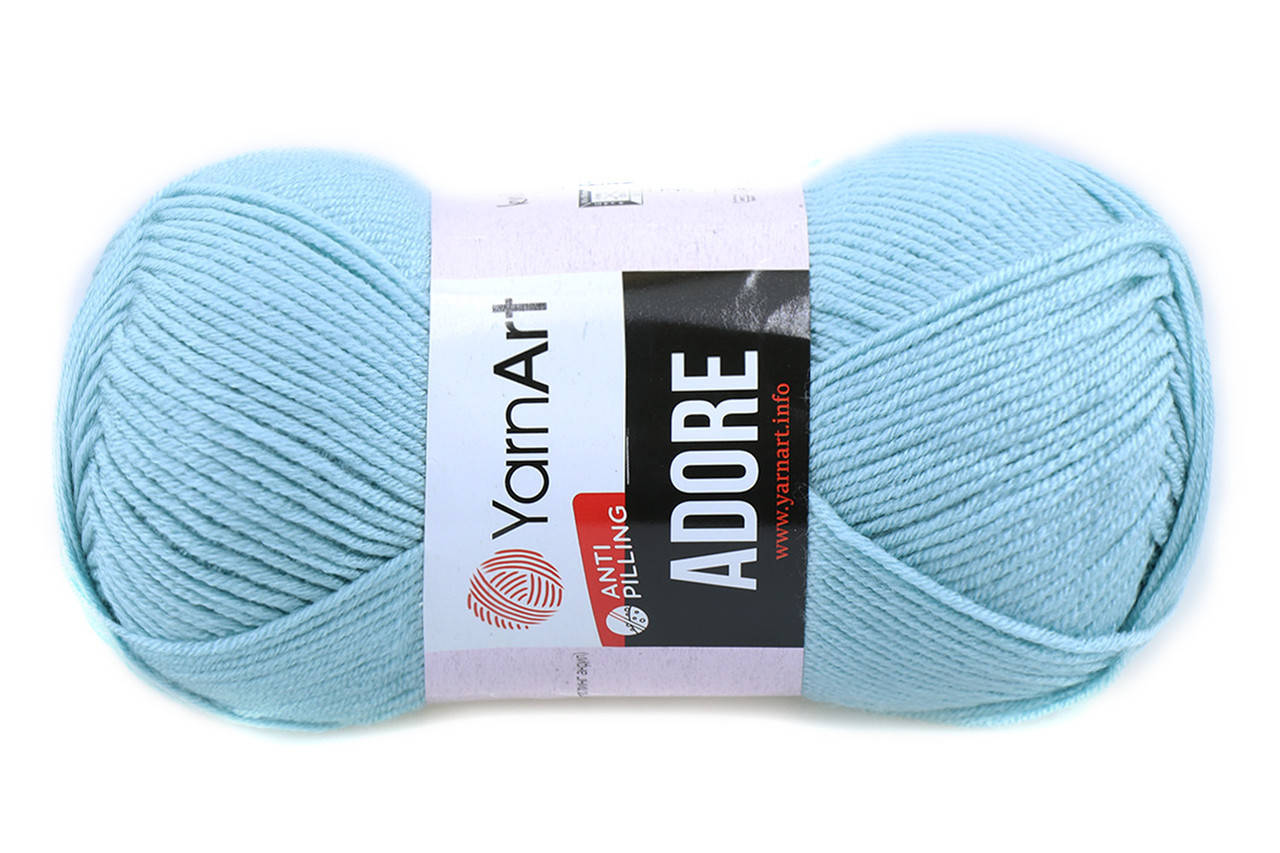

YarnArt Adore, Лазурный №369, Голубой