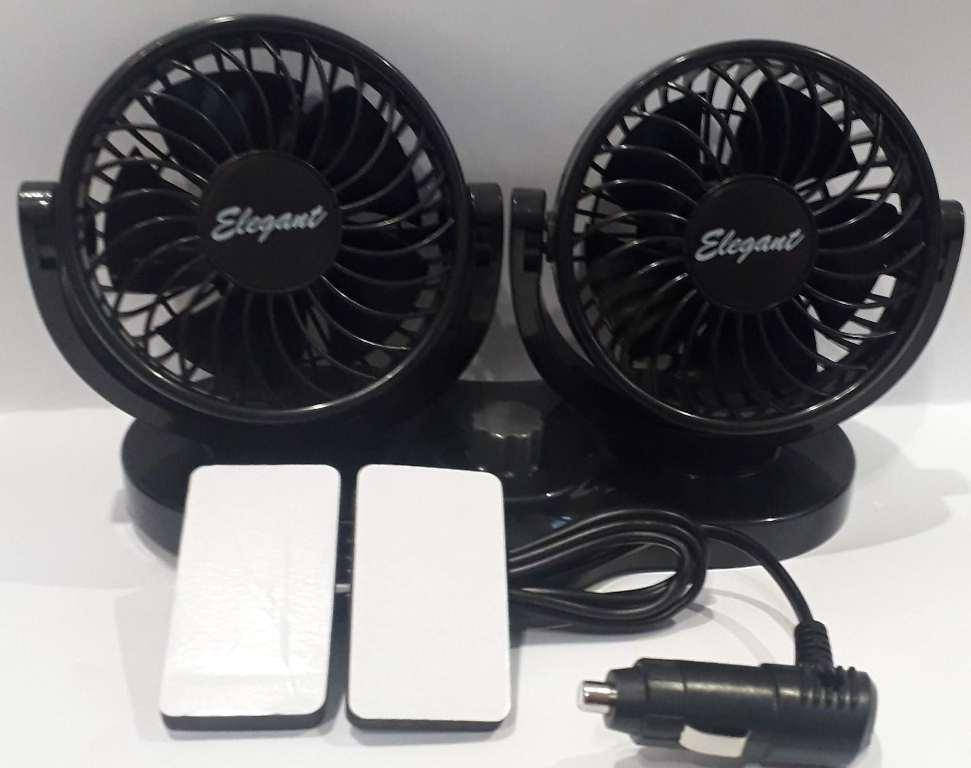 

Вентилятор салона автомобиля 4" 24V двойной пластиковый / Автомобильный вентилятор.