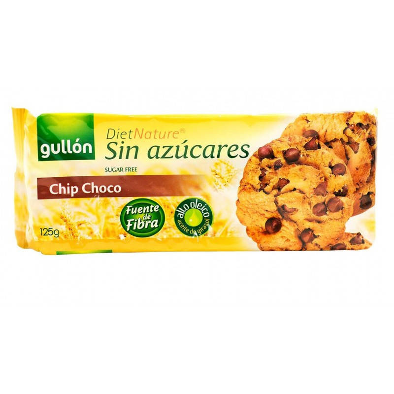 

Печенье без сахара с кусочками шоколада Gullon Diet Nature Chip Choco 150г