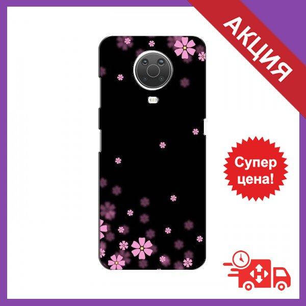 

Чехол для Nokia G10 / Бампер на Nokia G10 / Чехол для Нокиа (Розовое цветение)