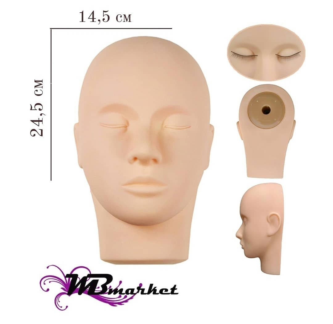 

Маникен для наращивания ресниц