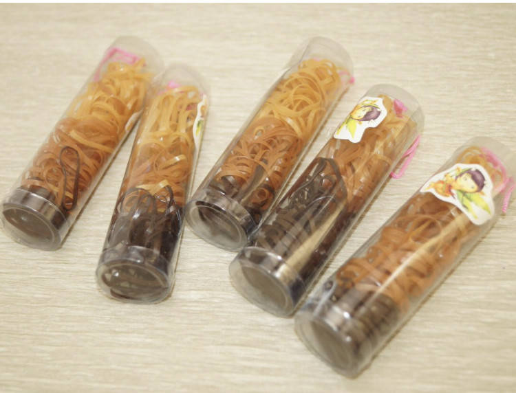 

Резинки тонкие силиконовые для волос, Коричневый