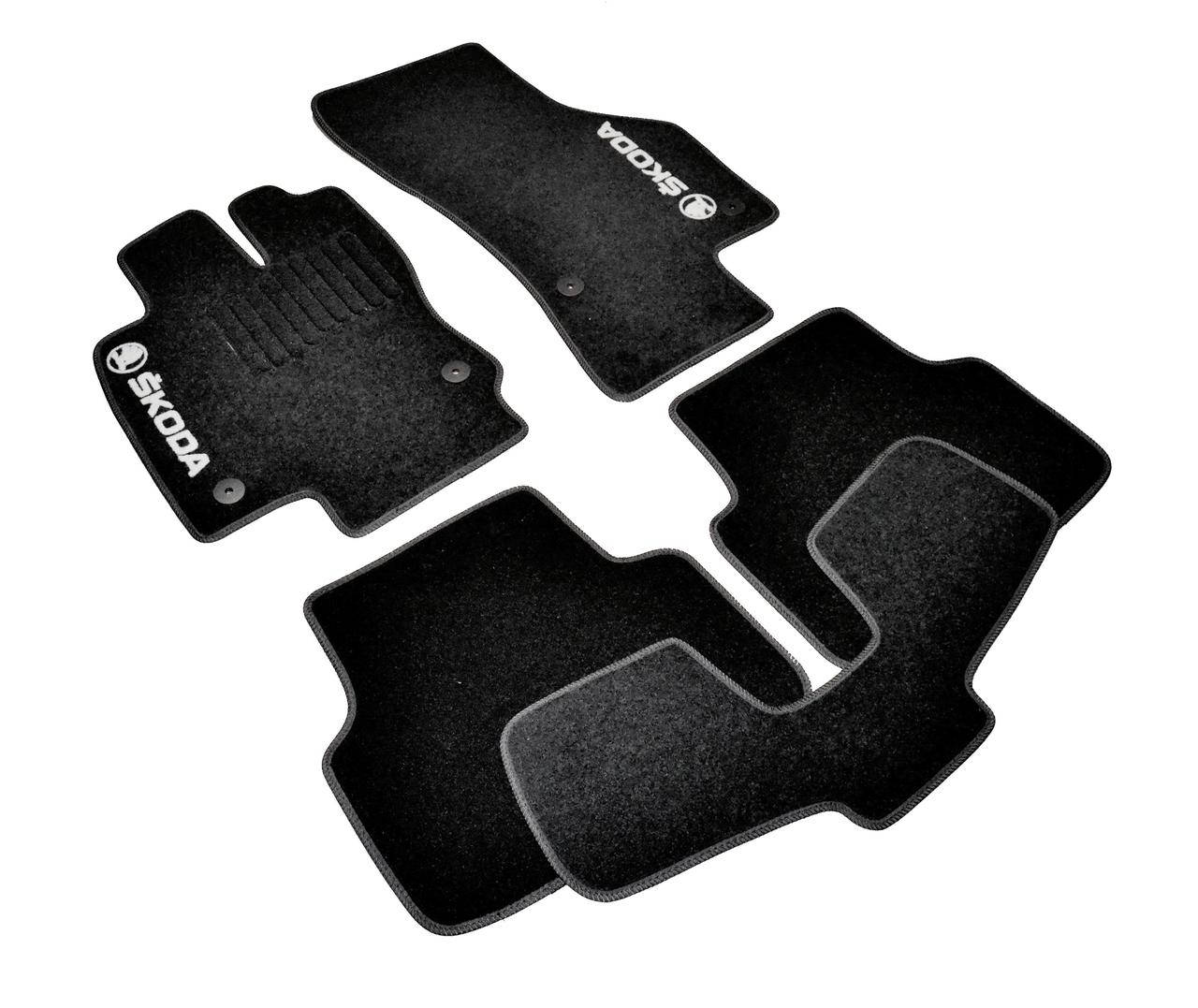 

Ворсовые коврики Skoda Octavia A7 (2012-) черные Шкода Октавия А7 5шт AVTM BLCCR1563, Черный