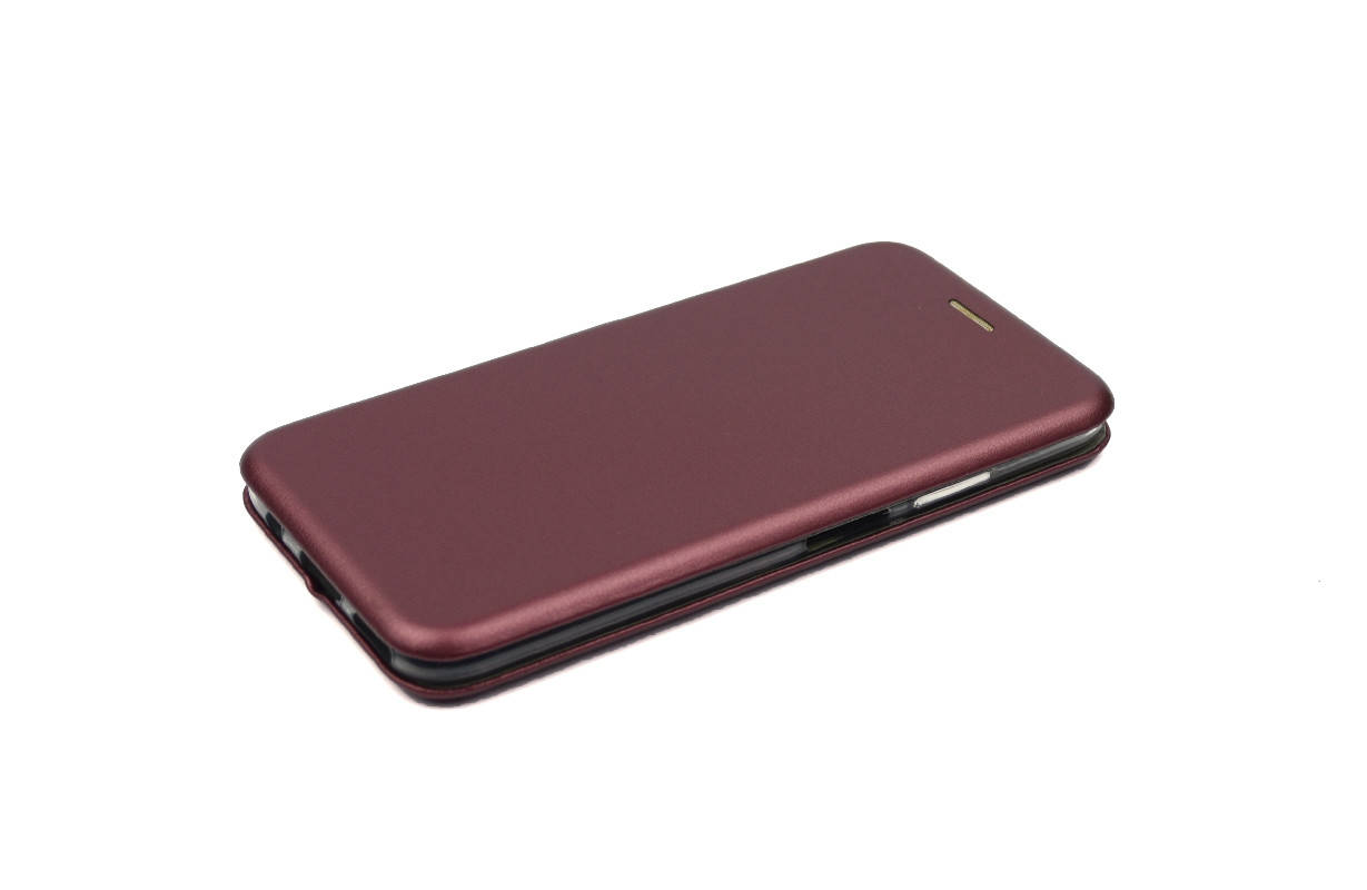 

Чехол книжка Level для Huawei P40 Lite Экокожа Бордовый