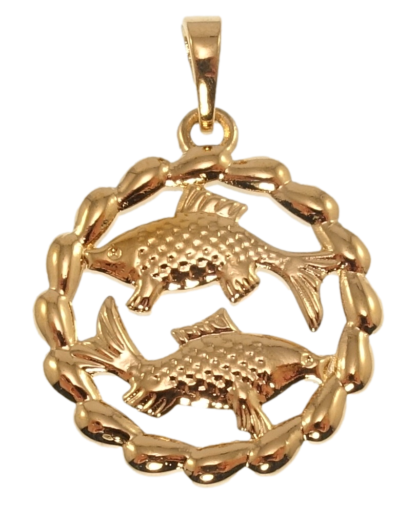 

Кулон Xuping Позолота 18K "Знак Зодиака Рыбы" для цепочки до 5мм
