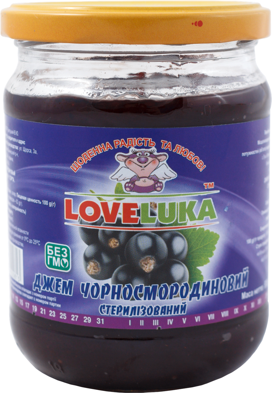 

Джем смородиновый стерилизованный, с/б 0,530 кг LOVELUKA