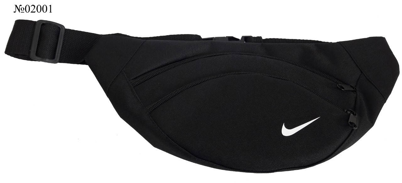 

Сумка на пояс бананка через плечо в стиле найк Nike, Черный