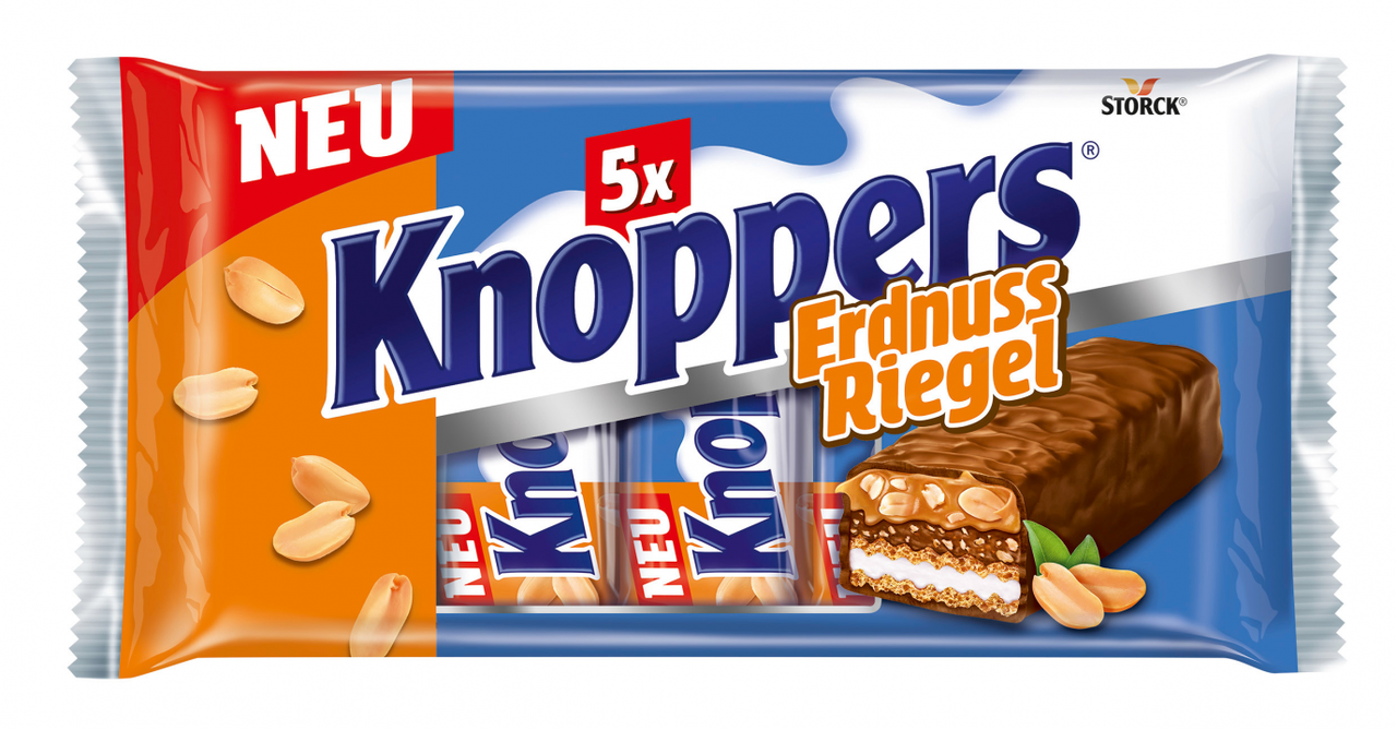 

Вафельные батончики Knoprers Riegel peanut 200g