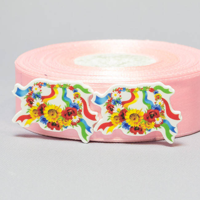 

Кабошон Серединка Украинский венок, Белый