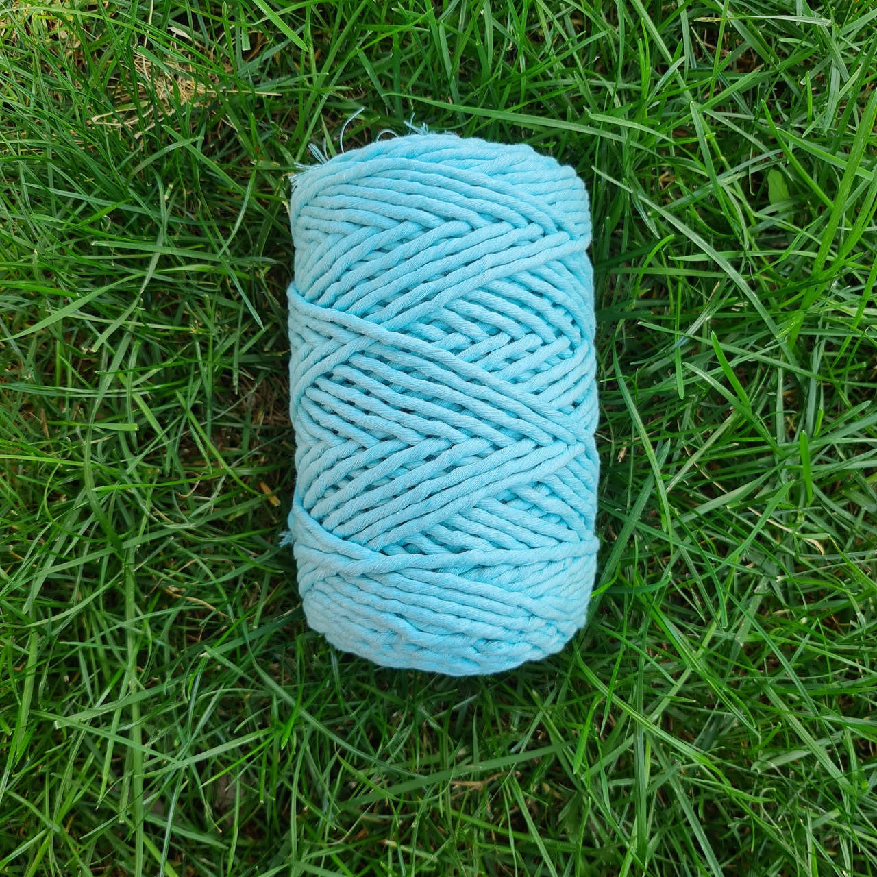 

Шнур хлопковый Макраме 5мм Голубой