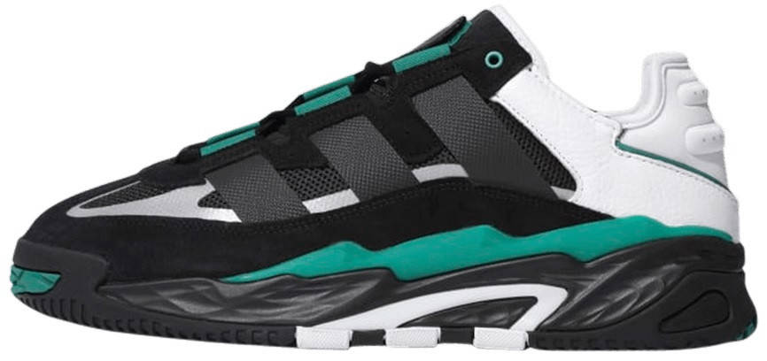 

Мужские кроссовки Adidas Niteball Black Sub Green (адидас найтбол, черные/зеленые)
