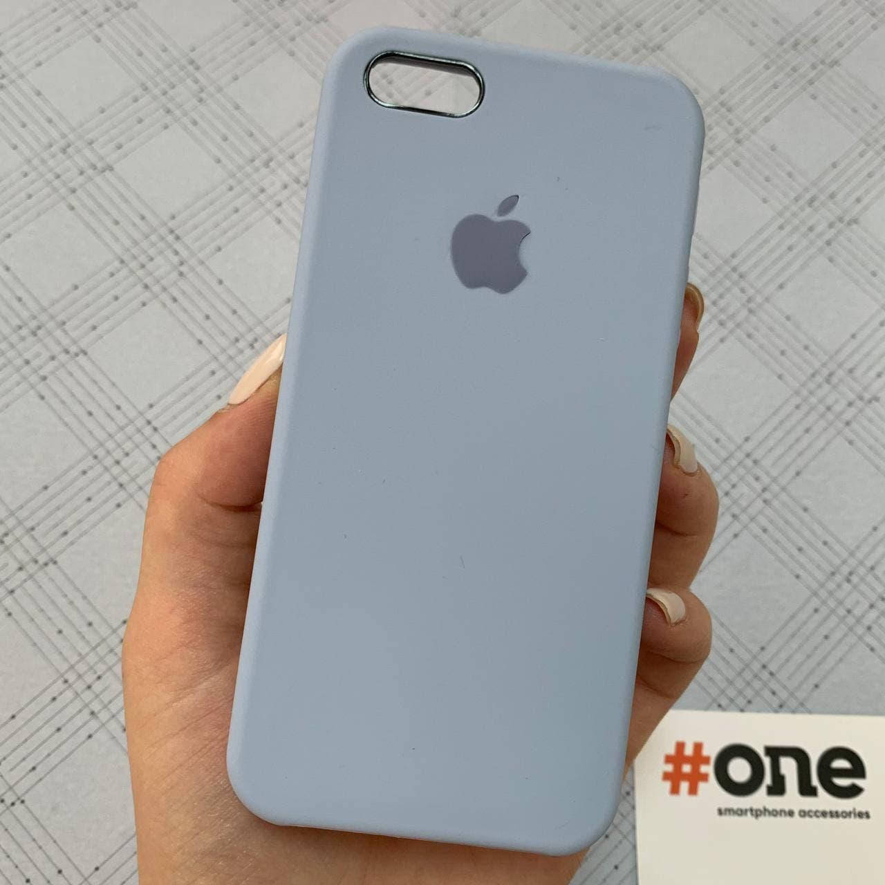 

Чехол для iPhone 5 5S SE Silicone Case с микрофиброй бархатом силикон кейс на айфон 5 5с се лилак 05 SLK