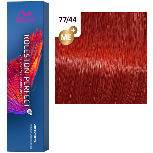 

Краска для волос Wella Koleston Me+ Vibrant Reds 77/44 Вулканический красный