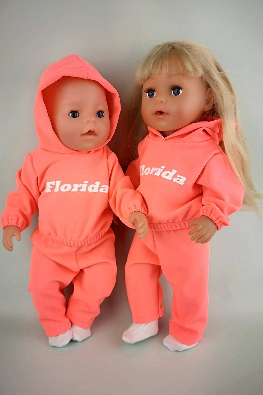 

Одежда для кукол Беби борн и Старшей сестрички Костюм спортивный "Florida"