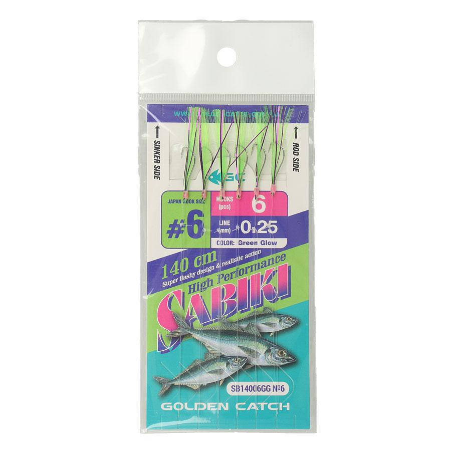 

Оснащення морське Самодур GC SB14006MCG 6 гачків №6