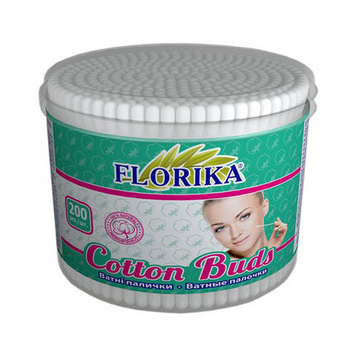 

Ватные палочки "FLORIKA" - 200 шт, банка