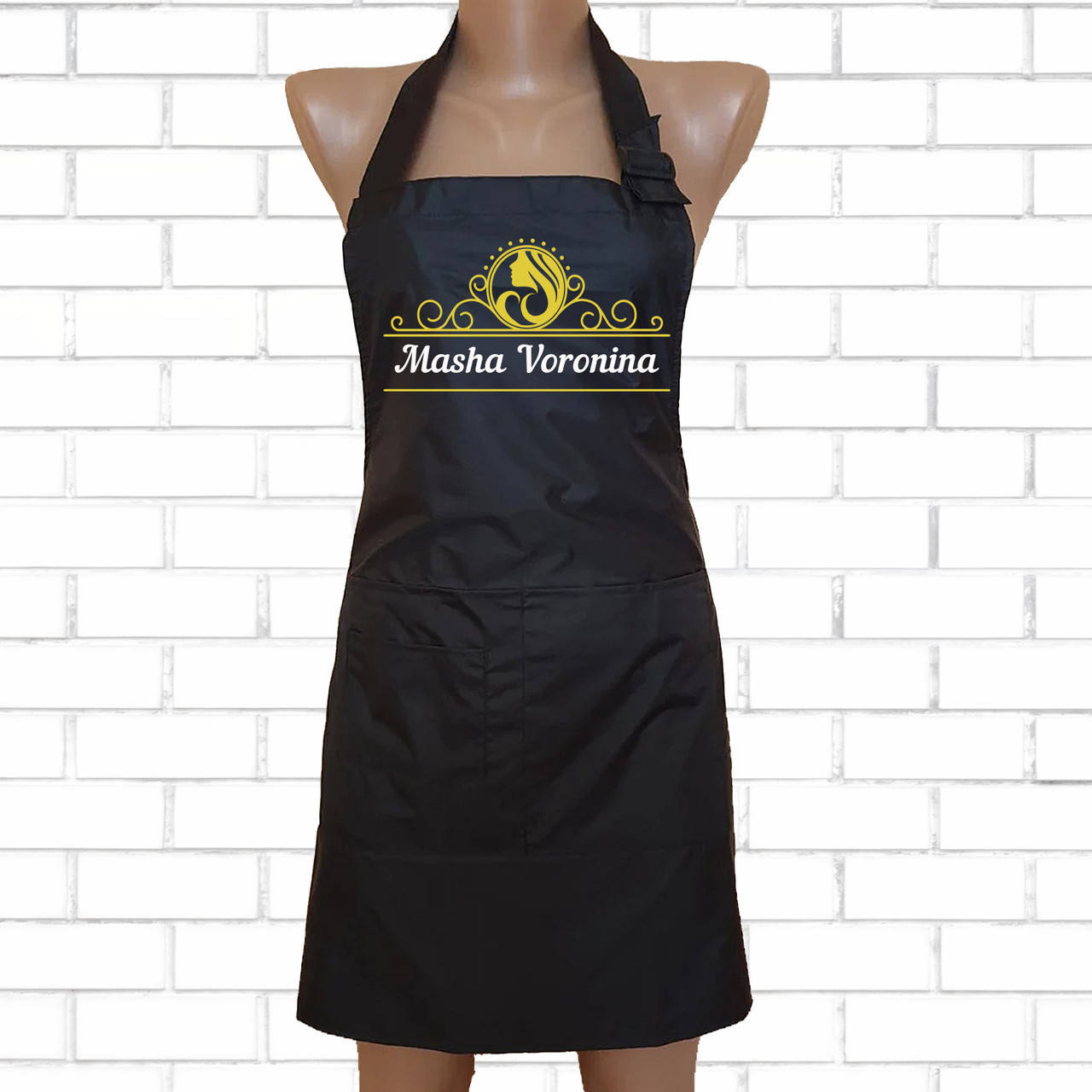 

Фартук для парикмахера. Фартуки для салонов красоты с принтами и надписями