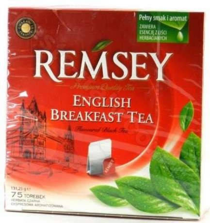 

Чай черный английский завтрак REMSEY English Breakfast Tea 75 пакетиков Ремси