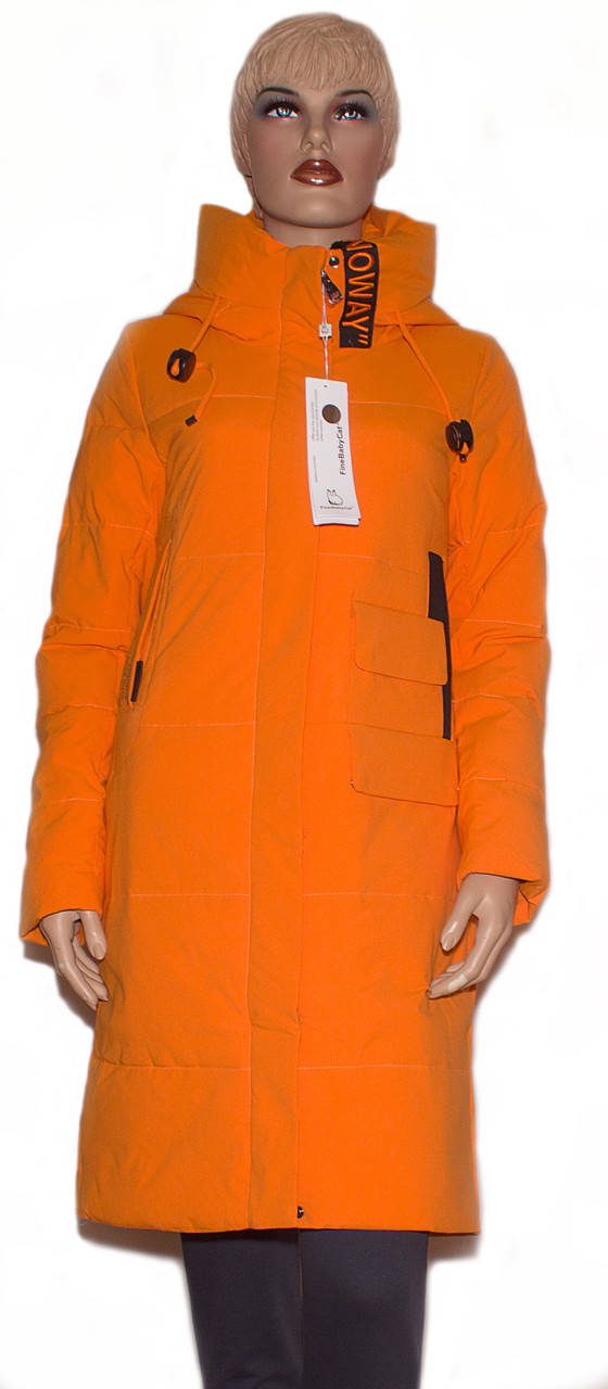 

Жіноче зимове пальто яскраве Fine Baby Cat 223 XL XL, Оранжевый