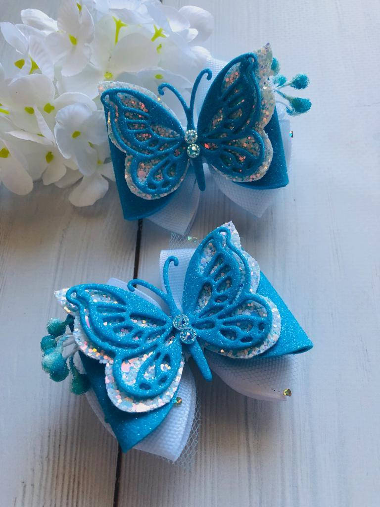 

Набор заколок "Голубая бабочка", Голубой