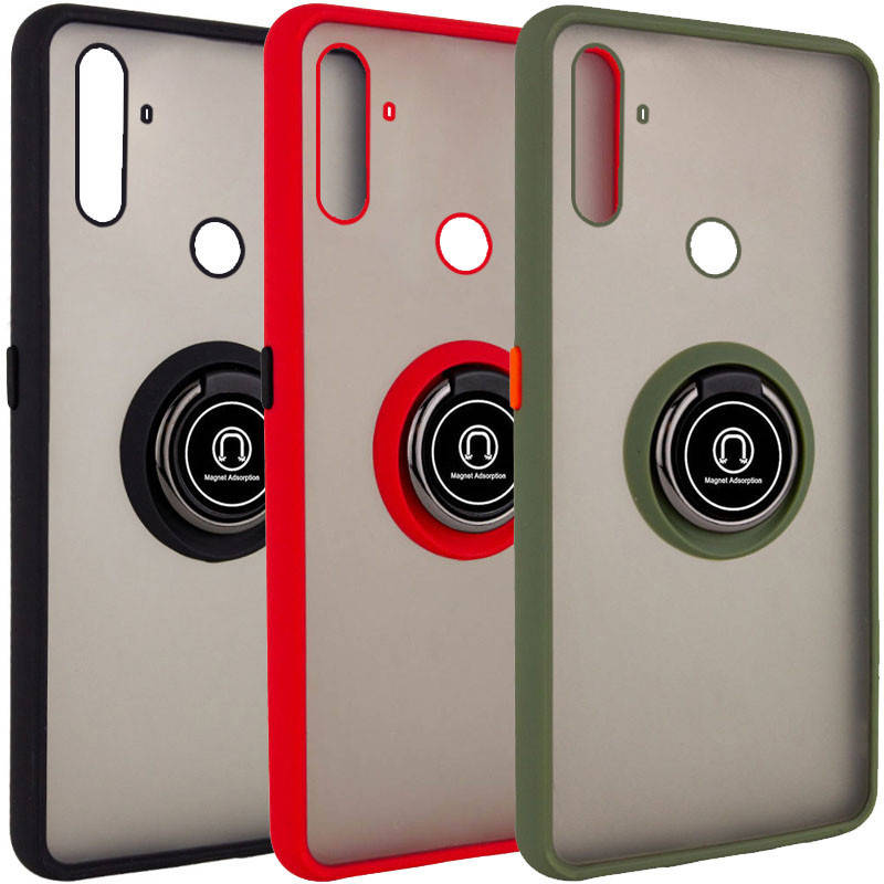 

TPU+PC чехол Deen ColorEdgingRing for Magnet для Realme C3 / 5S