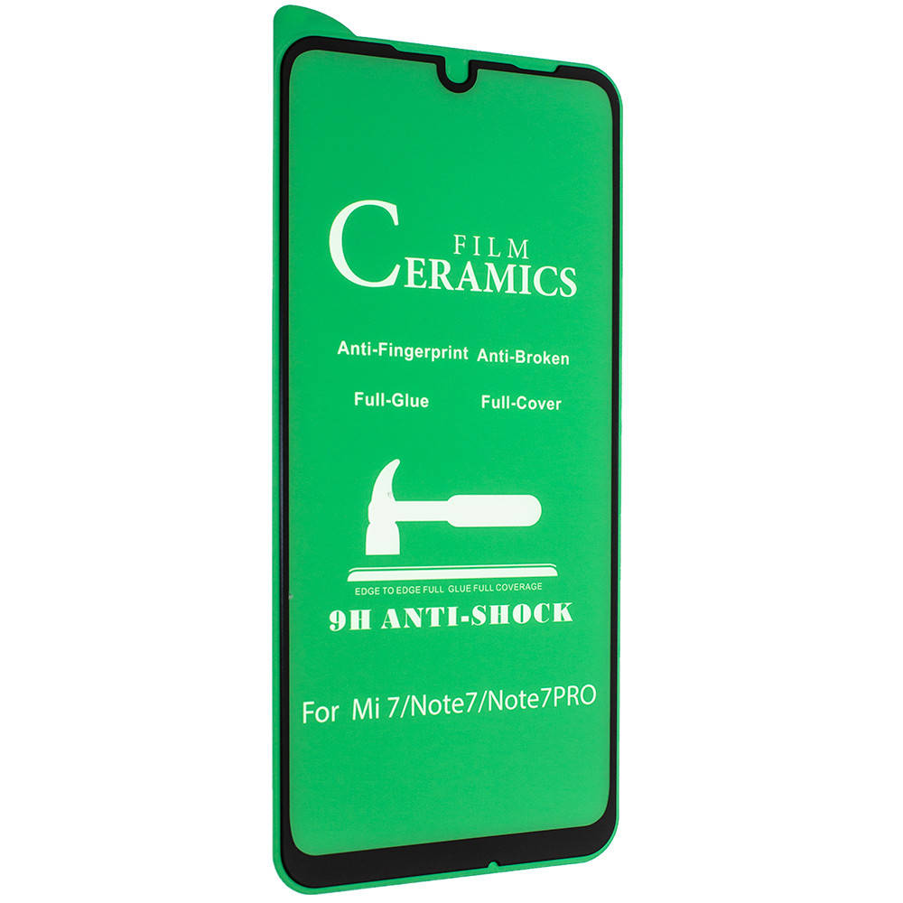 

Защитное гибкое стекло керамика ANTI-SHOCK XIAOMI Redmi 7 (2019), Черный