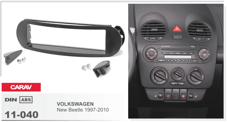 

1-DIN переходная рамка VOLKSWAGEN New Beetle 1997-2010,CARAV 11-040